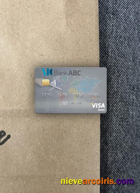 Jordan Arab Banking Corporation (ABC) visa debit card photolook
